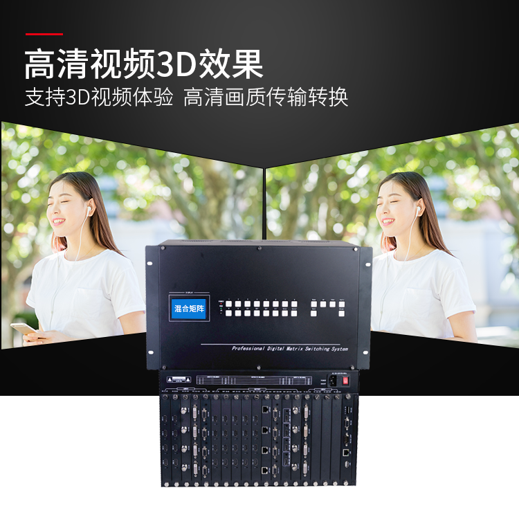 數(shù)字高清HDMI/DVI/SDI/IP多信號(hào)視頻混合矩陣主機(jī)